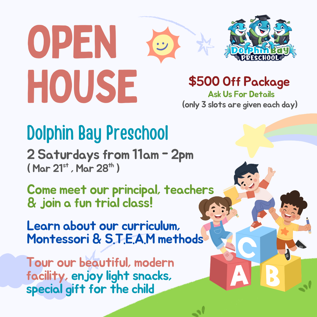 Open House flyer with details and graphics