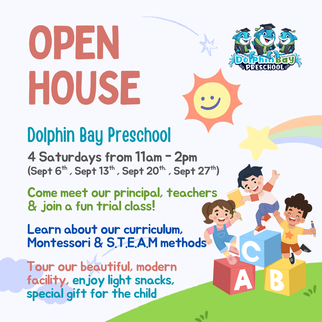 Open House flyer with details and graphics